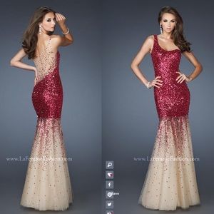 La Femme PROM dress green/blue ✨